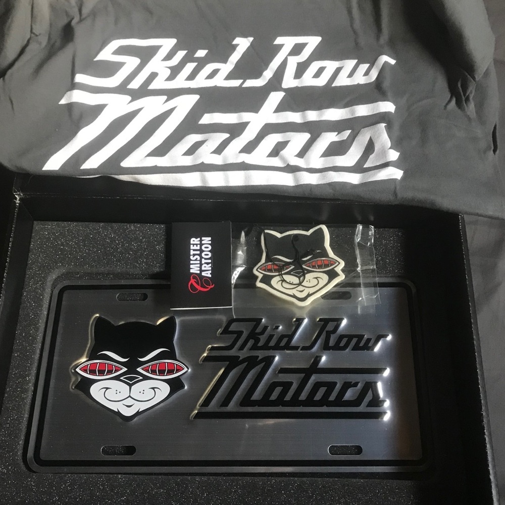 New Mister Cartoon Skid Row motors brand T-shirt